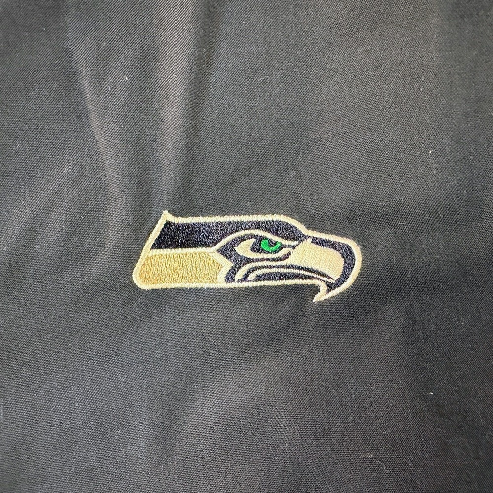 NFL Seattle Seahawks Scrubs  Men's‎ L Navy Blue Good Embroidered Logo Drawstring - Picture 5 of 5